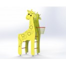 Vaikų krepšinio stovas Žirafa